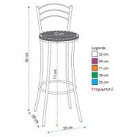 Kit 2 Banquetas Cromadas Bc26a Assento Espuma D15