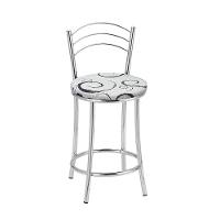 Kit 2 Banquetas Cromadas Bc26c Assento Espuma D15 - 2