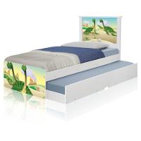 Bicama Juvenil Adesivada Dinossauros Irmãos Com Colchões - 13