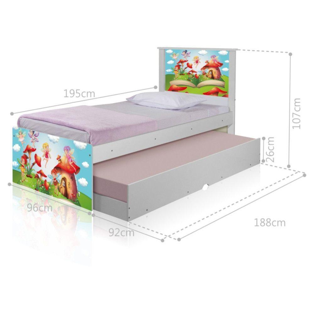 Bicama Juvenil Adesivada Mundo Das Fadinhas - 4