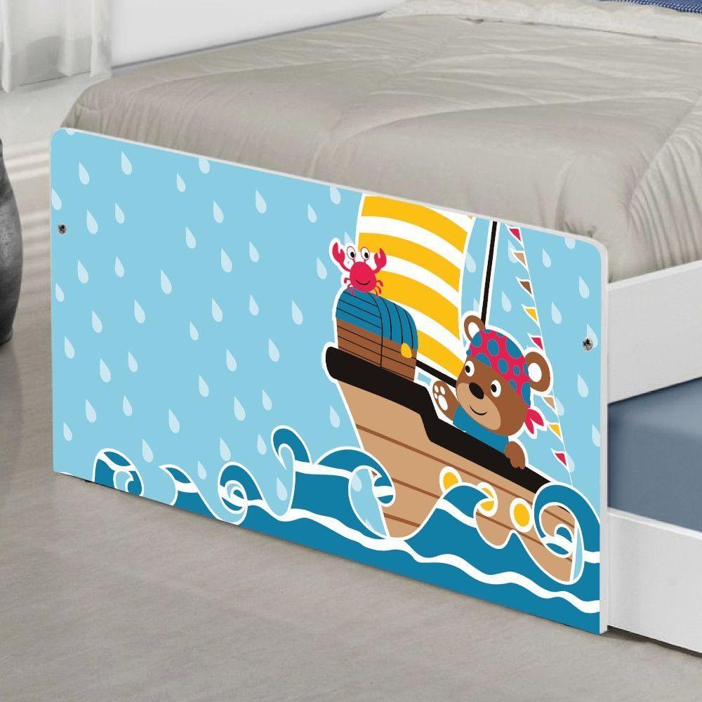 Bicama Juvenil Adesivada Ursinho Pirata Com Colchões - 2