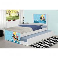 Bicama Juvenil Adesivada Ursinho Pirata Com Colchões - 1