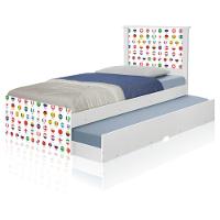 Bicama Juvenil Adesivada Futebol Seleções Copa Com Colchões - 5