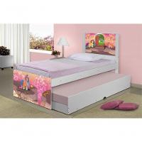 Bicama Juvenil Adesivada Unicórnios Mágicos Com Colchões - 1