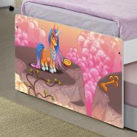 Bicama Juvenil Adesivada Unicórnios Mágicos Com Colchões - 2