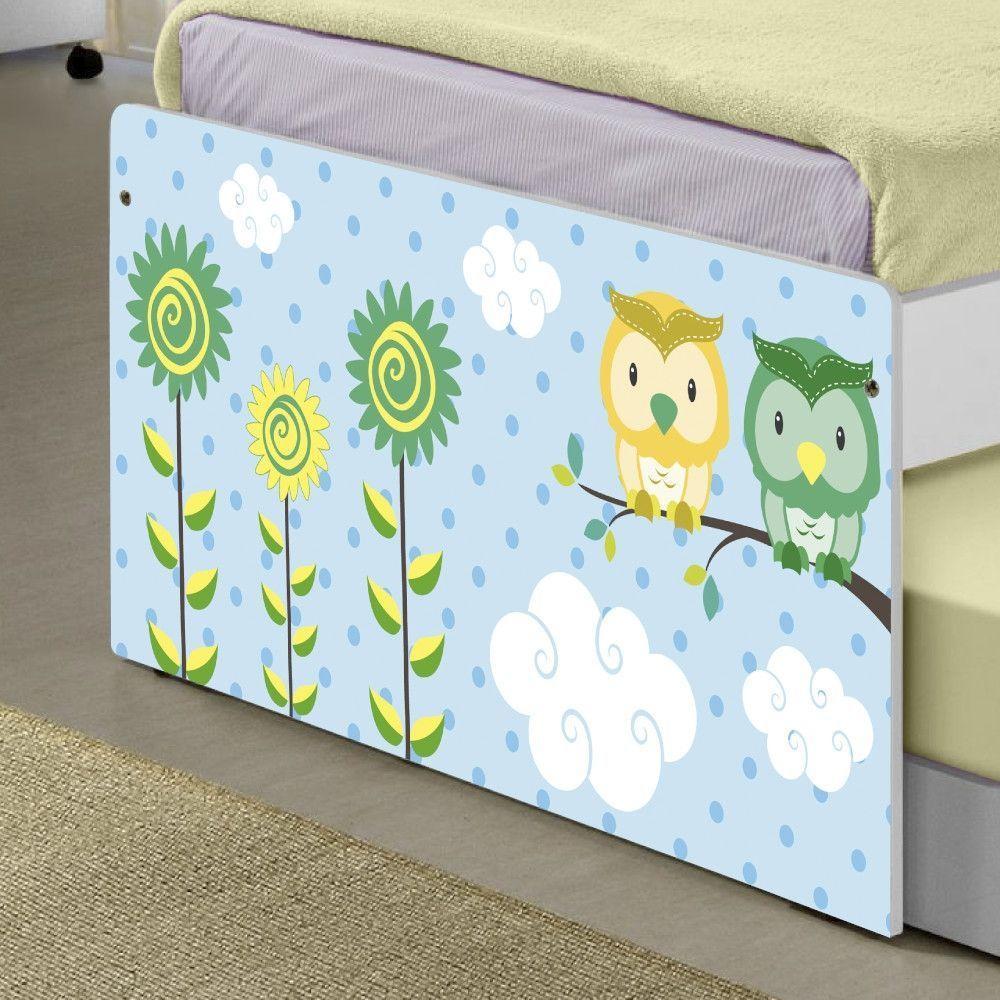 Bicama Juvenil Adesivada Corujinhas Com Colchões - 2