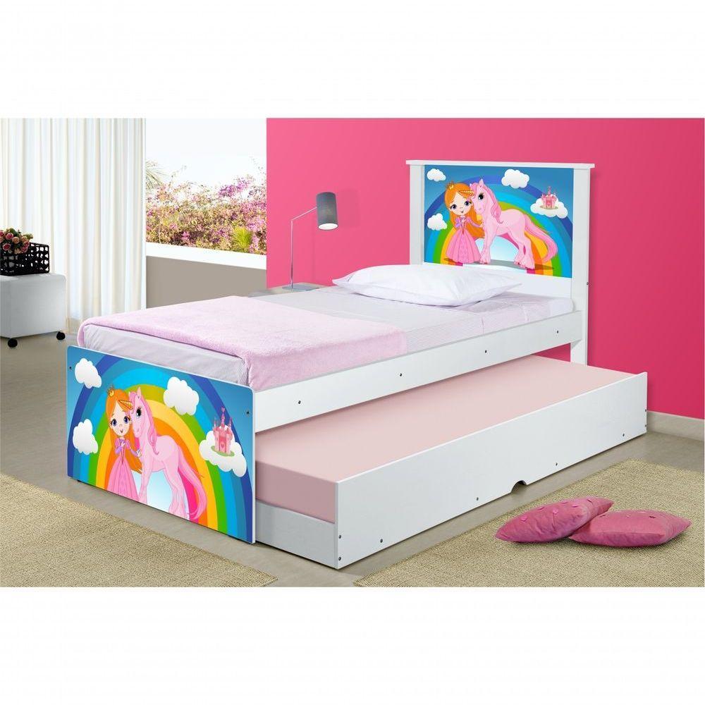 Bicama Juvenil Adesivada Princesa E Unicórnio - 1
