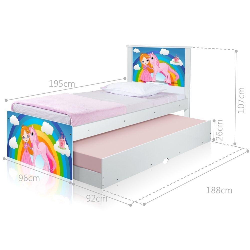 Bicama Juvenil Adesivada Princesa E Unicórnio - 4