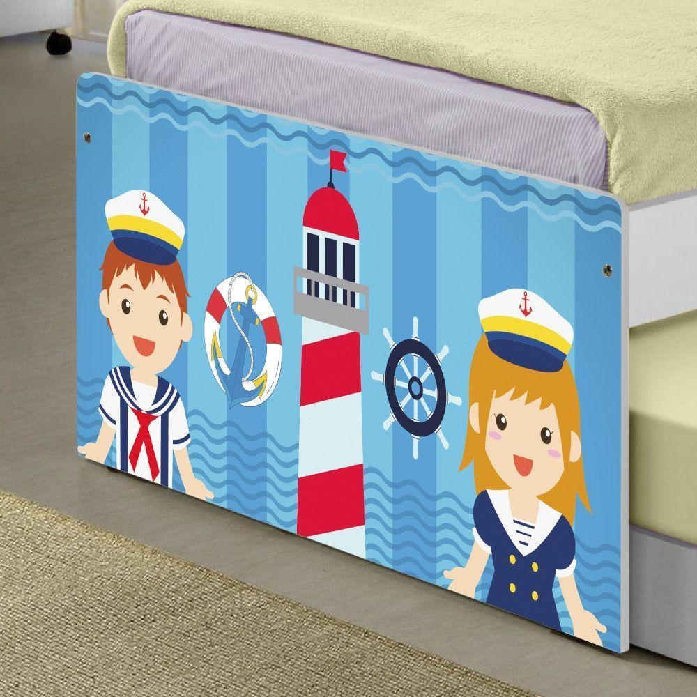 Bicama Juvenil Adesivada Marinheiros Com Colchões - 2
