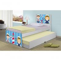 Bicama Juvenil Adesivada Marinheiros Com Colchões - 1