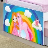 Bicama Juvenil Adesivada Princesa E Unicórnio Com Colchões - 2