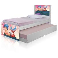 Bicama Juvenil Adesivada Sereia Nas Pedras Com Colchões - 5