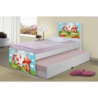 Bicama Juvenil Adesivada Mundo Das Fadinhas Com Colchões - 1