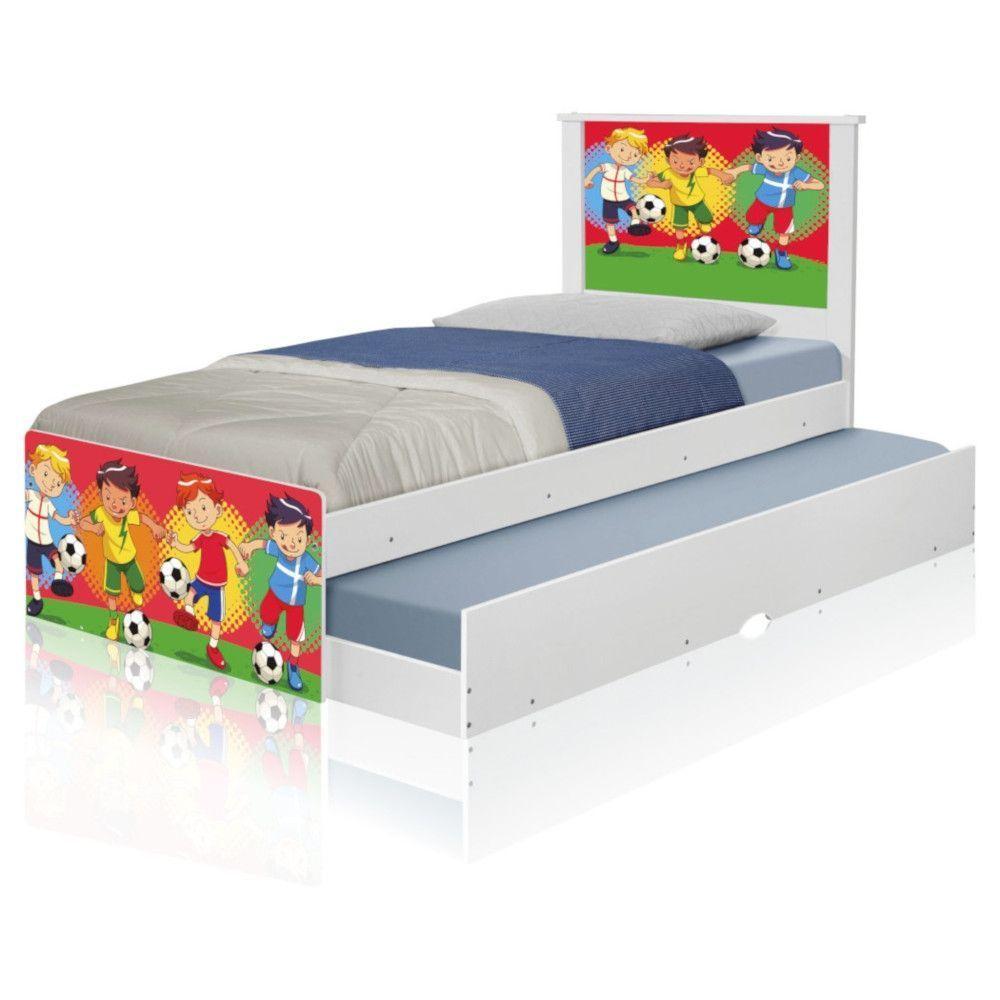 Bicama Juvenil Adesivada Futebol Meninos - 5