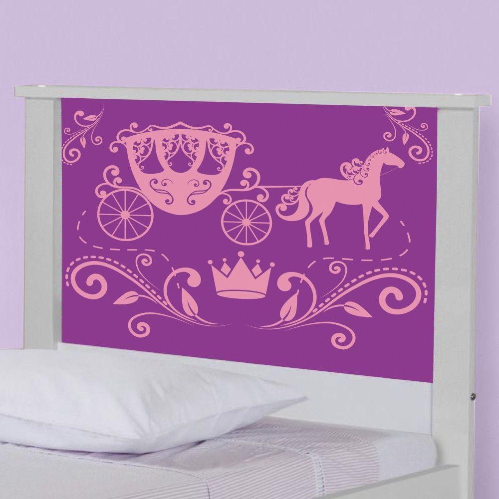 Bicama Juvenil Adesivada Carruagem Princesa Com Colchões - 3