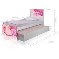 Bicama Juvenil Adesivada Carruagem Castelo Com Colchões