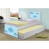 Bicama Nuvem Menino Com Colchões - 1