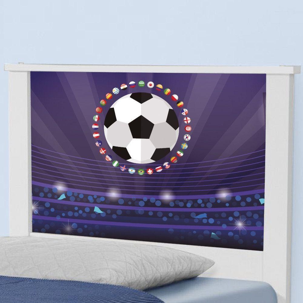 Bicama Juvenil Adesivada Futebol Estádio Com Colchões - 3