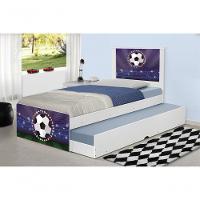 Bicama Juvenil Adesivada Futebol Estádio Com Colchões - 1