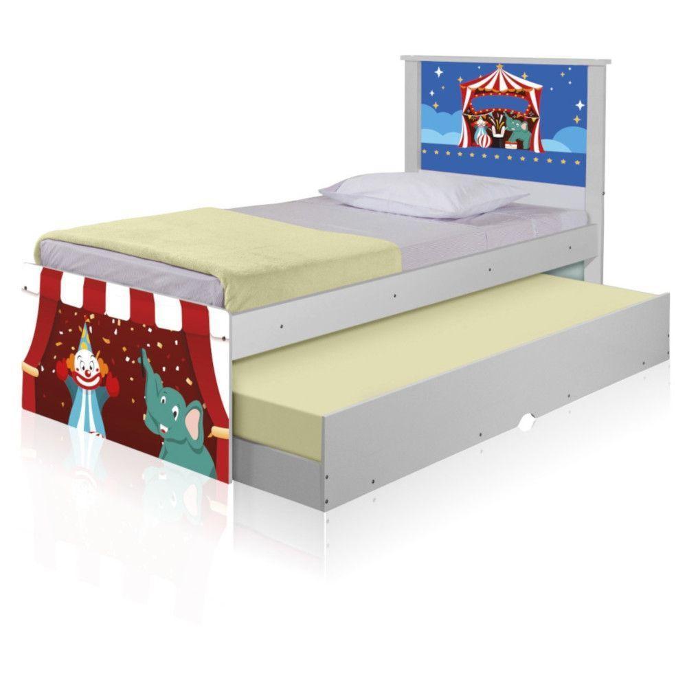 Bicama Juvenil Adesivada Circo Com Colchões - 5