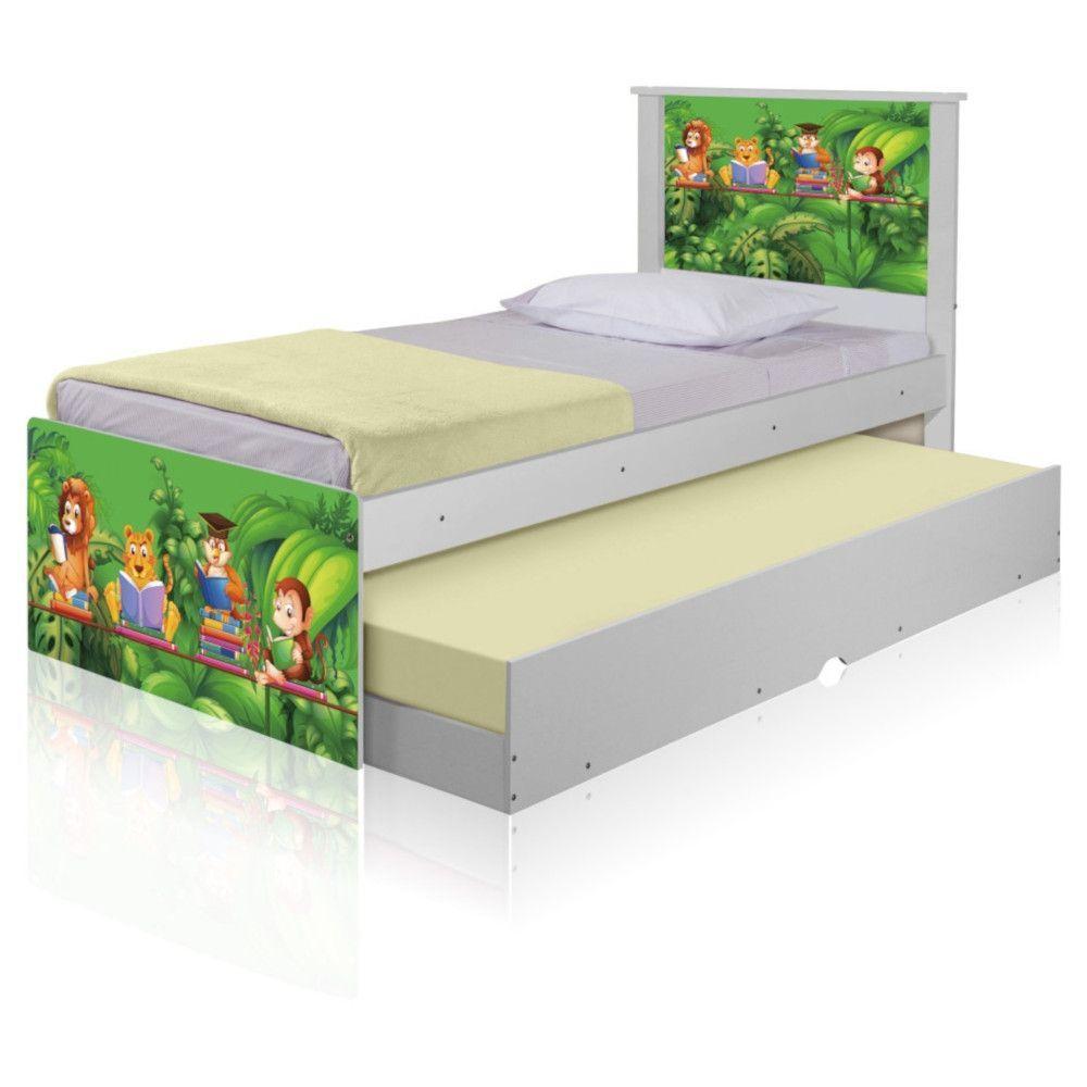 Bicama Juvenil Adesivada Safari Com Colchões - 5