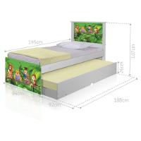 Bicama Juvenil Adesivada Safari Com Colchões - 10