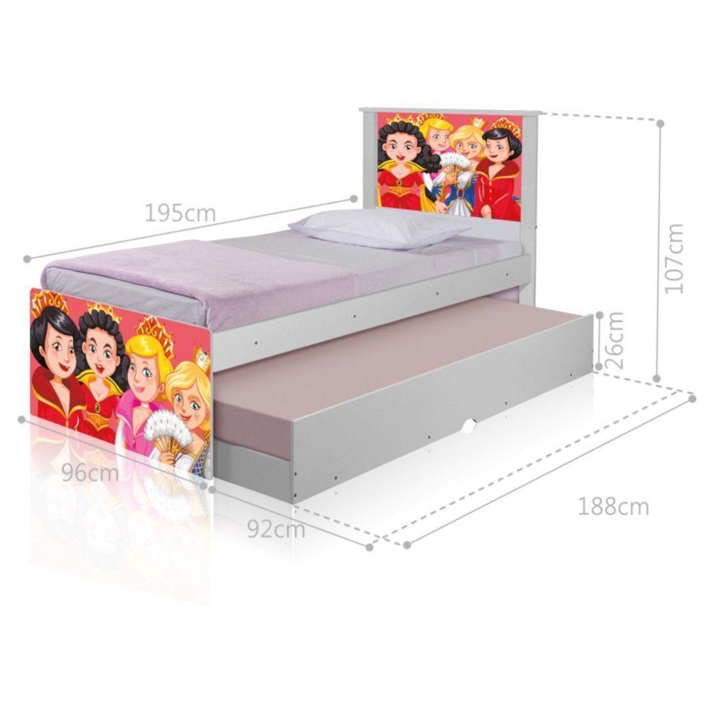 Bicama Juvenil Adesivada Princesas Medievais - 4