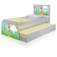 Bicama Juvenil Adesivada Safari Girafa Com Colchões - 5