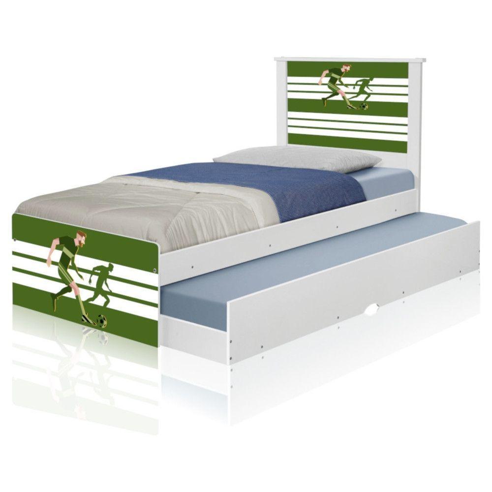 Bicama Juvenil Adesivada Futebol Jogador Com Colchões - 5