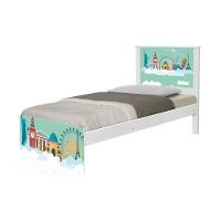 Cama Solteiro Adesivada Mundo Viagens - 5