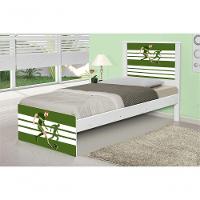 Cama Solteiro Adesivada Futebol Jogador - 1