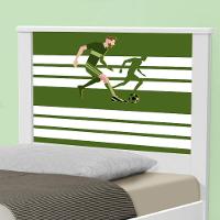 Cama Solteiro Adesivada Futebol Jogador - 3