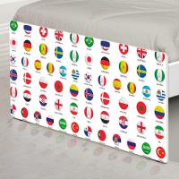 Cama Solteiro Adesivada Futebol Seleções Copa - 2