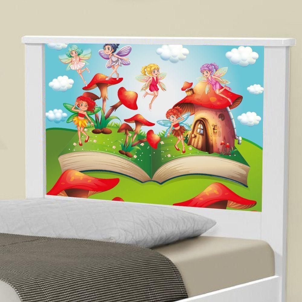 Cama Solteiro Adesivada Mundo Das Fadinhas - 3