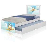 Bicama Juvenil Adesivada Ursinho Patrulheiro Com Colchões - 5