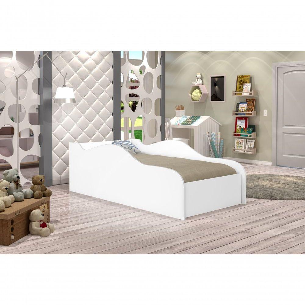 Cama Carro Turbo Solteiro Branco Com Colchão - 2