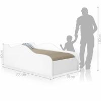 Cama Carro Turbo Solteiro Branco Com Colchão - 3