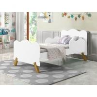 Mini Cama Nuvem Neve Com Proteção Lateral E Colchão - 2