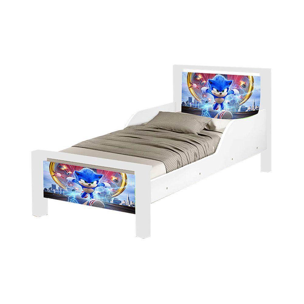 Mini Cama Infantil Game Adesivada Com Colchão Branco - 5
