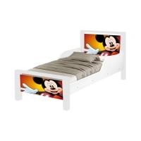 Mini Cama Infantil Mickey Adesivada Com Colchão Branco - 5