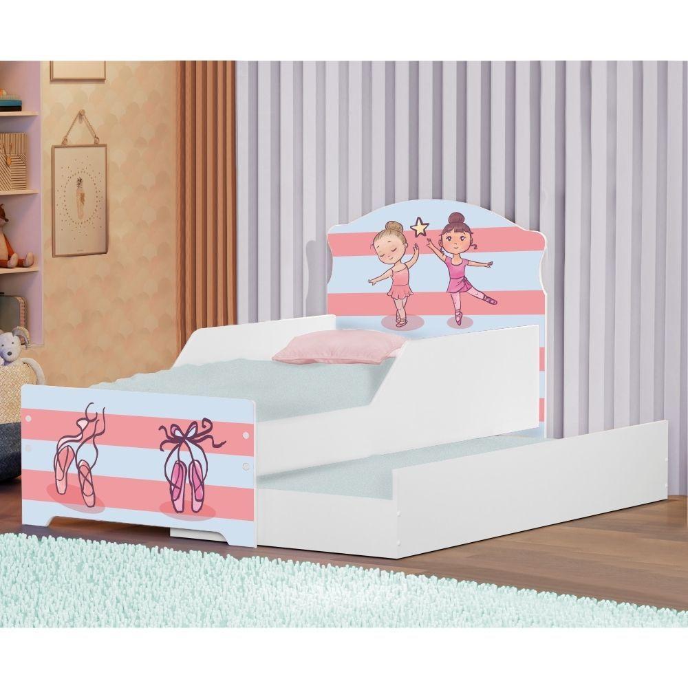 Mini Cama Infantil Com Auxiliar Com Colchões - 4
