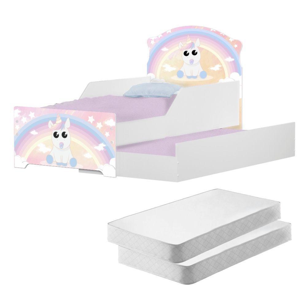 Mini Cama Infantil Com Auxiliar Criança Com Colchões - 1