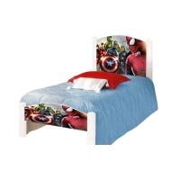 Cama Solteiro Infantil Vingadores Adesivada+Colchão Branco - 5