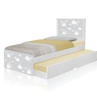 Bicama Nuvem Cinza Menino E Menina Com Auxiliar - 1