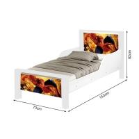 Mini Cama Infantil Spider Adesivada Com Colchão Branco - 3