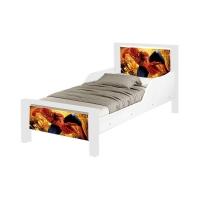 Mini Cama Infantil Spider Adesivada Com Colchão Branco - 5