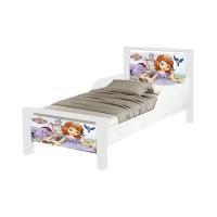 Mini Cama Infantil Sofia Adesivada Com Colchão Branco - 5