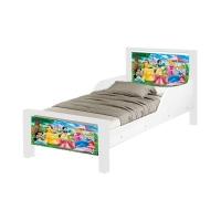 Mini Cama Infantil Princesas Adesivada Com Colchão Branco - 5