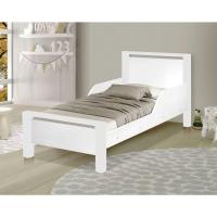Mini Cama Infantil Branca Com Colchão 148X68X10 Cm Branco - 1
