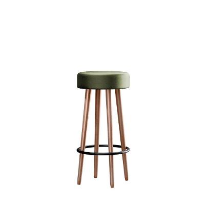 Banqueta Redonda Líbia Corano Verde